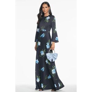 Sachin & Babi EMBELLISHED ALEX GOWN NIGHT SKY BLUE OCULATA US 2 $595